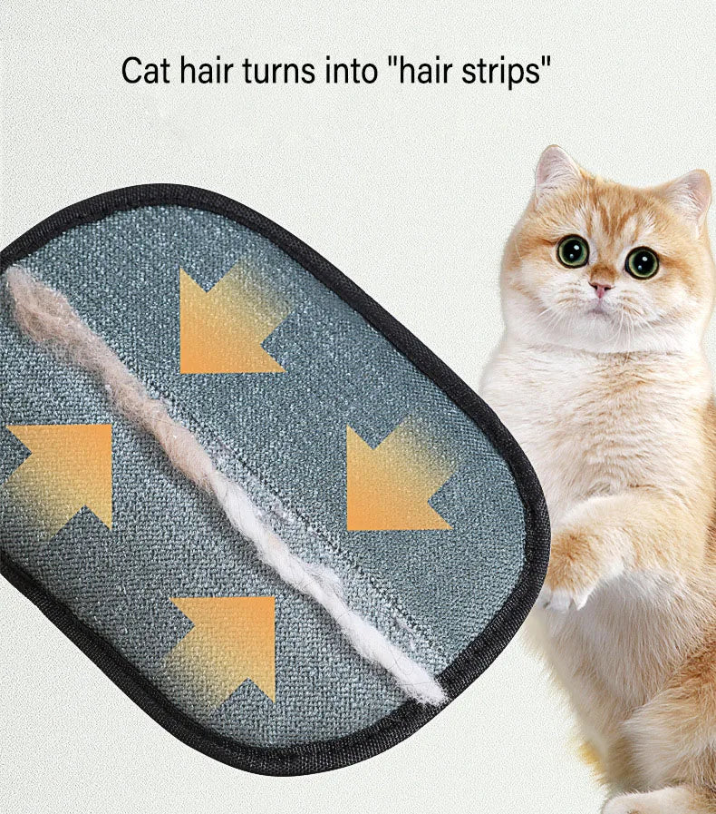 Pet Hair Removal Glove – Removes Hair from Fabric & Furnitur