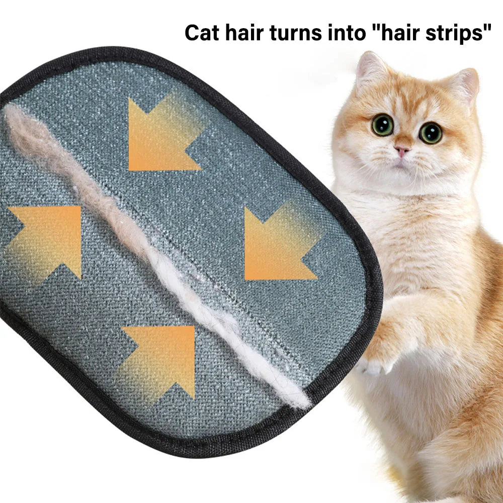 Pet Hair Removal Glove – Removes Hair from Fabric & Furnitur