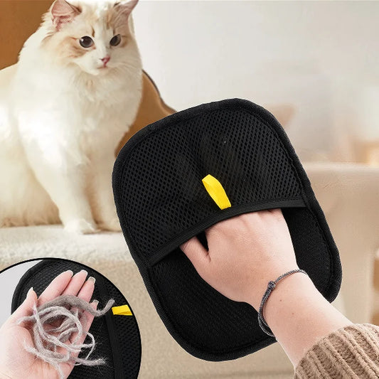 Pet Hair Removal Glove – Removes Hair from Fabric & Furnitur